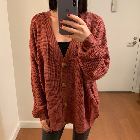 Last 1• Loose Fit Button Down Cardi - Picture 4 of 8